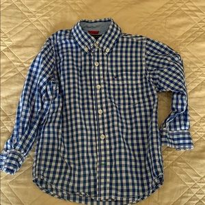 Tommy Hildiger blue & white check shirt